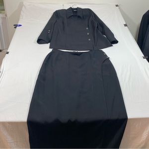 Giorgio Fiorlini Plus Collection Skirt Shirt Two Piece Black Semi-Formal…